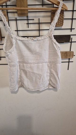 Top Zara blanco tirantes