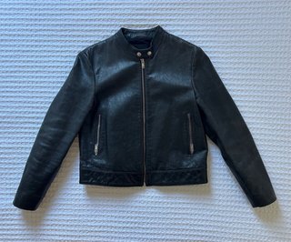 Cazadora Piel Negra