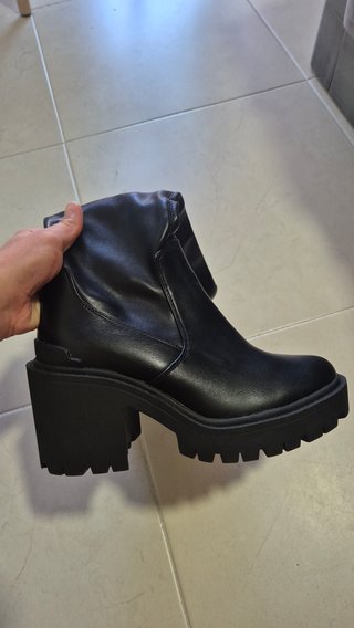 Botas negras plataforma tacón grueso