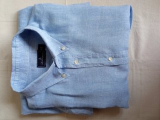 Camicia Lino Les Copains Azzurra Uomo VII