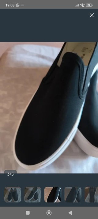 Zapatillas lona negras T39