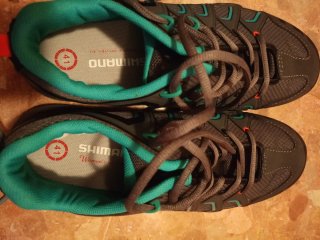 Zapatillas calas Shimano Ciclismo Gris/Verde