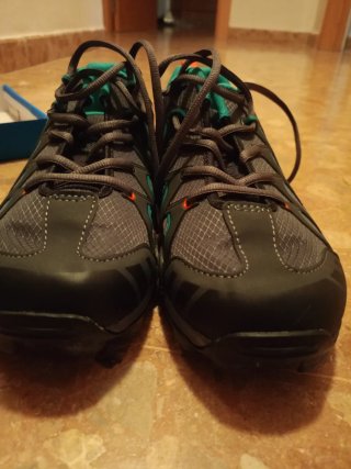 Zapatillas calas Shimano Ciclismo Gris/Verde