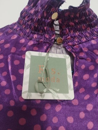 Conjunto satinado falda y blusa