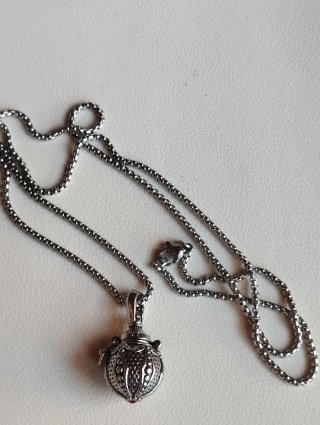 Collana ciondolo ampolla aromaterapia aprile
