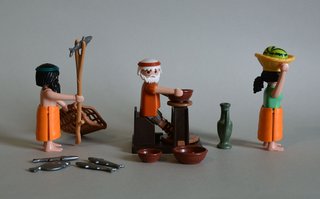 Playmobil Alfarero Campesina Pescador Belén