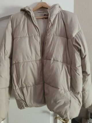 Chaqueta acolchada niña beige talla 14
