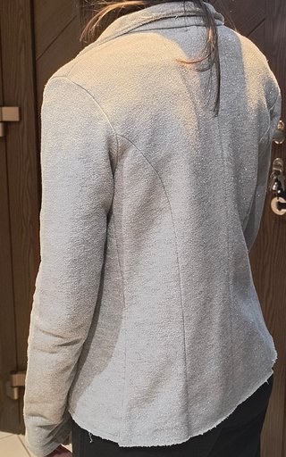 Giacca donna felpa grigio/argento