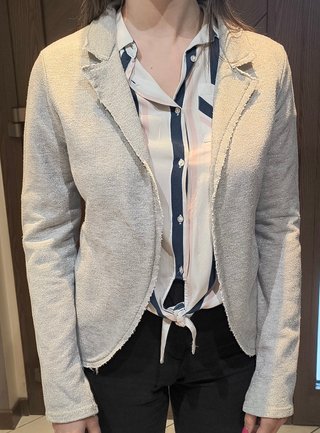 Giacca donna felpa grigio/argento
