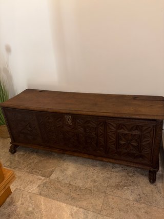 Baúl de madera Siglo XIX