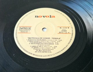 Vinilo Tequila - Matrícula de Honor