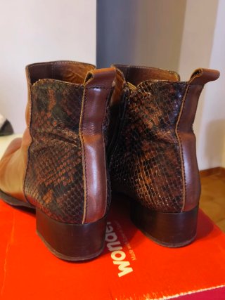 Botines Wonders Piel Marrón T.36