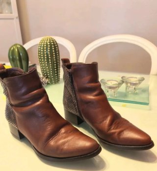 Botines Wonders Piel Marrón T.36