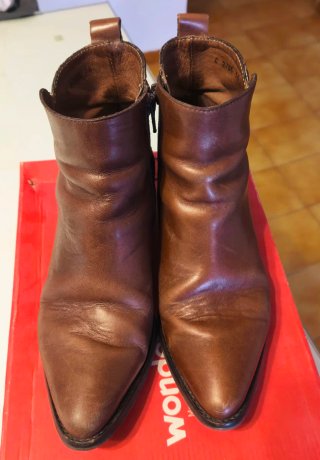 Botines Wonders Piel Marrón T.36