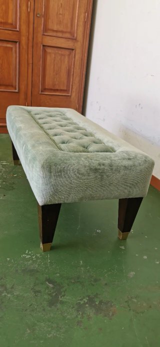 Butaca de terciopelo verde