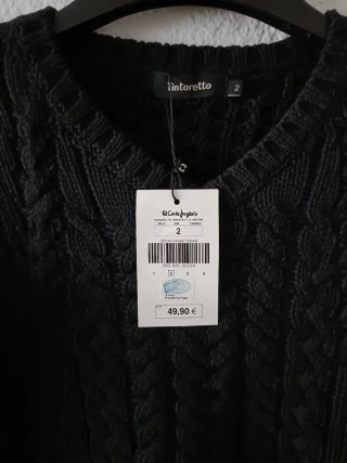 Conjunto Jersey Negro y Vaquero Nuevo