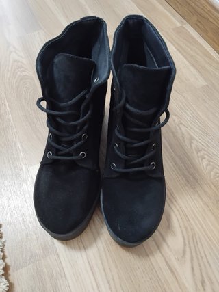 Botines negros tacón plataforma