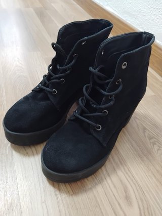 Botines negros tacón plataforma