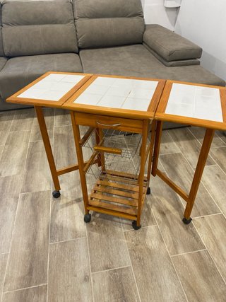 Mesa Auxiliar Cocina con Ruedas