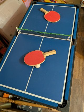 Mesa multi-juegos: futbolín, Ping Pong, Billar
