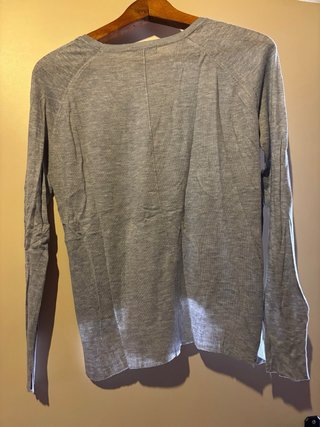Jersey Zara Gris Asimétrico Talla M