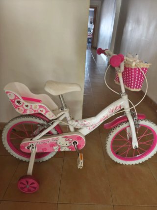 Bicicleta Hello Kitty 16” con ruedines