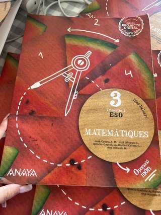 Libro de matematicas de 3 de eso