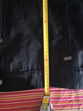 Cazadora vaquera Pull&Bear negra Talla L