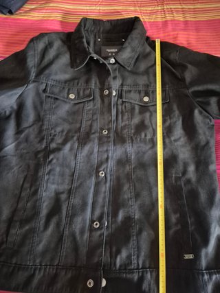 Cazadora vaquera Pull&Bear negra Talla L