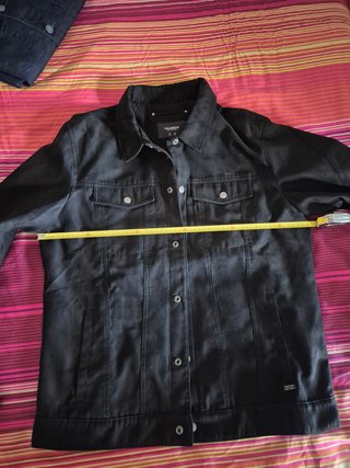 Cazadora vaquera Pull&Bear negra Talla L