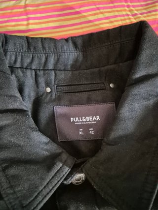 Cazadora vaquera Pull&Bear negra Talla L