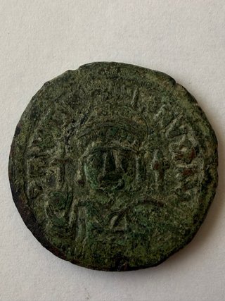 Moneda Follis Bizantino Antigua