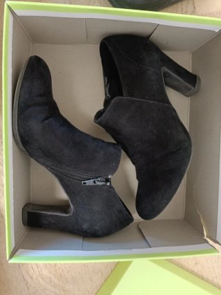 Botines tacón negros