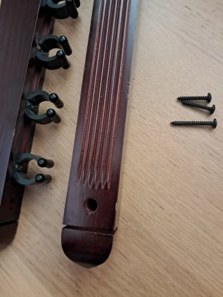 Soporte Pared Tacos Billar Madera