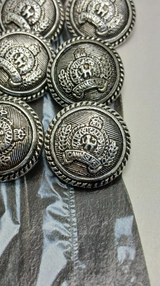 Bottoni Argento Decorativi cm 1,8 in A BS pezzi 16