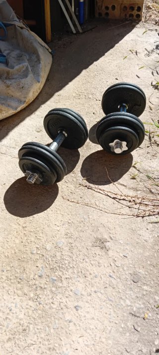 Mancuernas ajustables para gimnasio