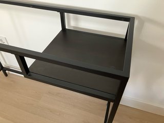 Mesa escritorio Ikea VITTSJO metal negro NOcristal