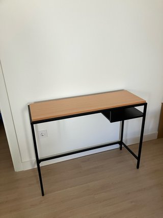 Mesa escritorio Ikea VITTSJO metal negro NOcristal