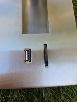 Aplique LED Acero Inox USB Orientable