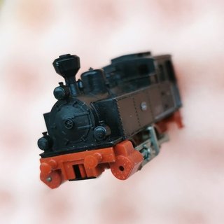 Locomotora Vapor tren eléctrico miniatura escala N