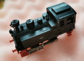 Locomotora Vapor tren eléctrico miniatura escala N