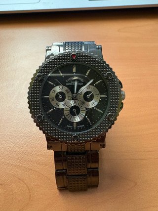 Reloj Louis Valentin Cuarzo Negro/Plata