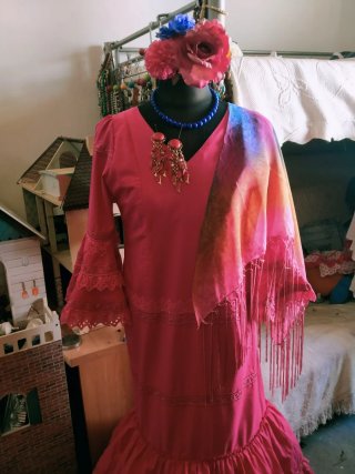Traje Flamenca Gitana Talla 44-46