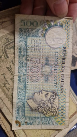 Billetes italianos Mille Lire
