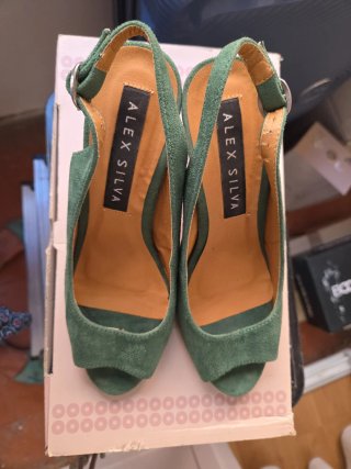 Zapatos de fiesta verdes Alex Silva