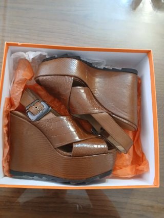 Sandalias Castañer Uropilla Piel Toffee