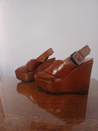 Sandalias Castañer Uropilla Piel Toffee