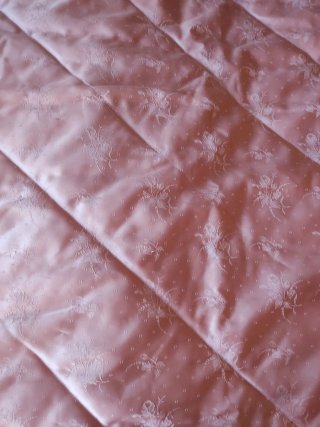 Edredón cama 135 cm rosa satinado