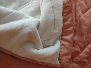 Edredón cama 135 cm rosa satinado
