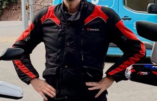 Mono Cordura Dainese Tempest Negro Rojo Talla 56